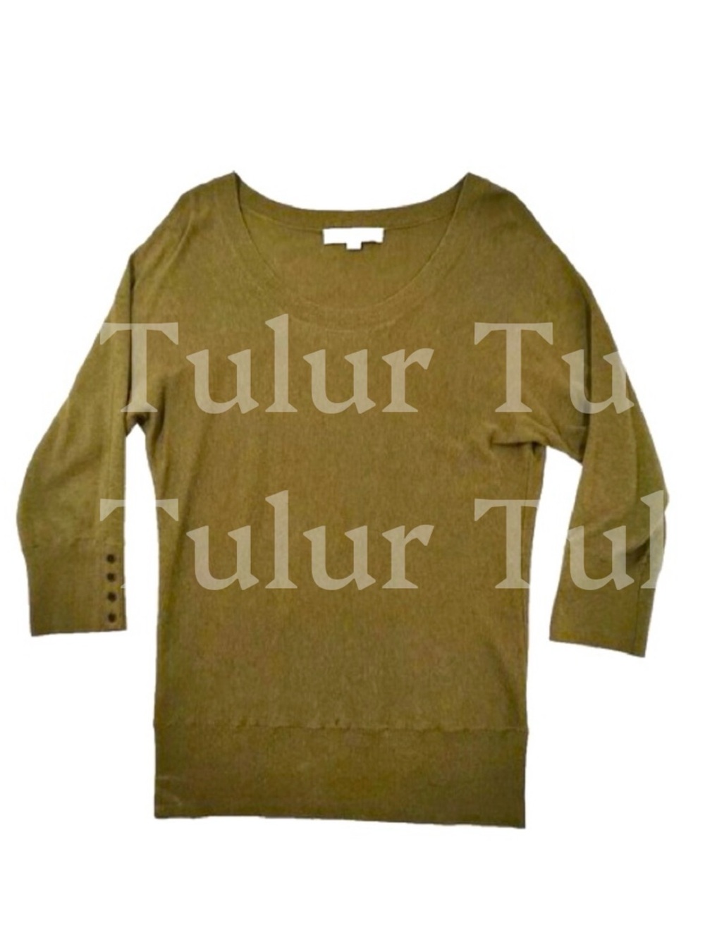 Loft Dolman Lightweight Olive Knit Sweater S